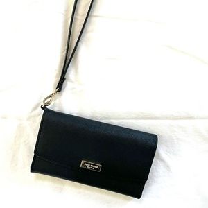 Kate Spade Wristlet for Phone, Cards - Black